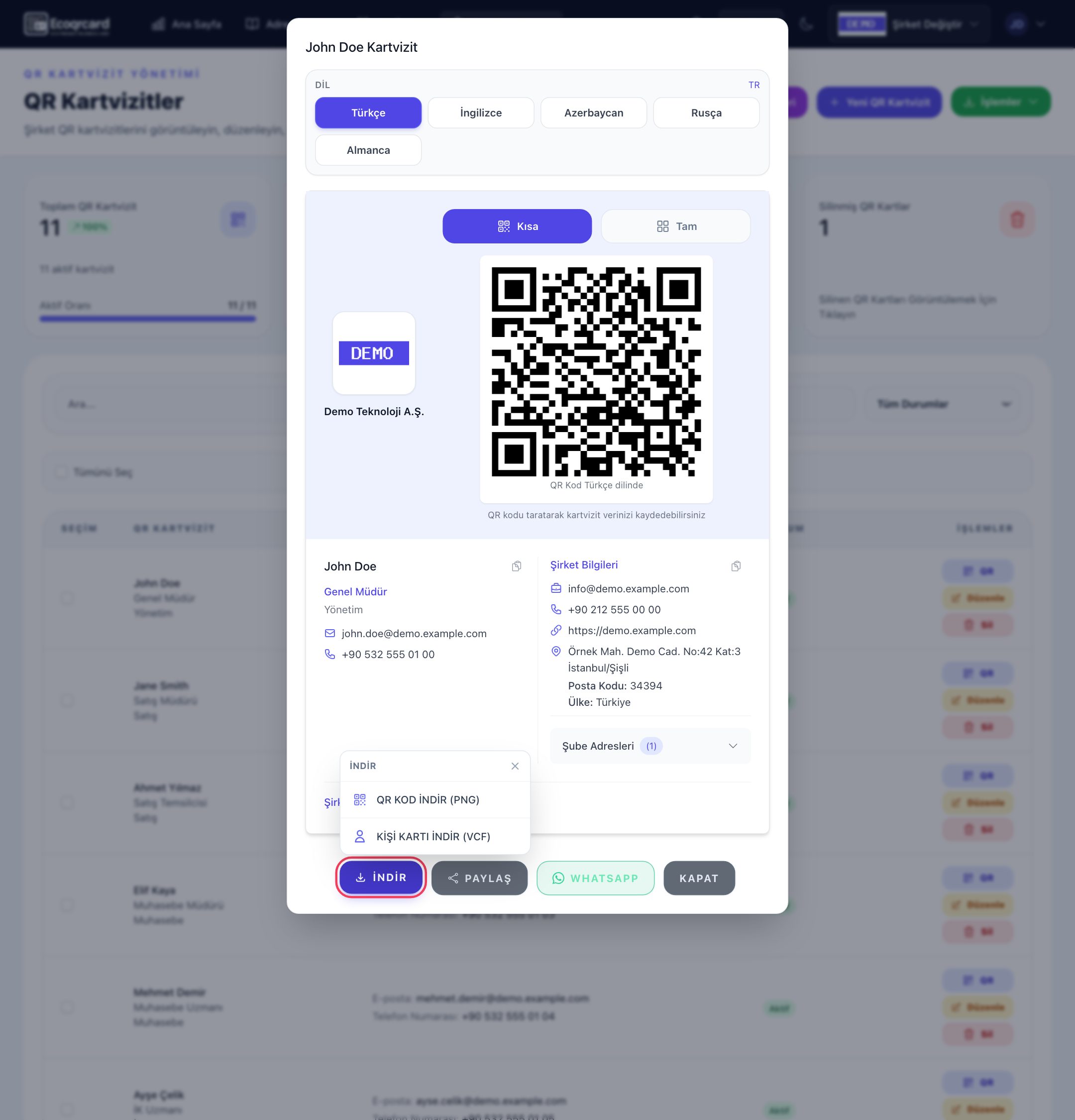 vCard QR Kod Nedir? Kişi Bilgilerini Tek Okutmada Paylaşın